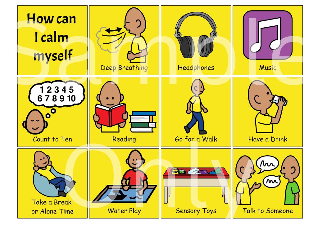 How can I calm Myself – T&T Visual Supports