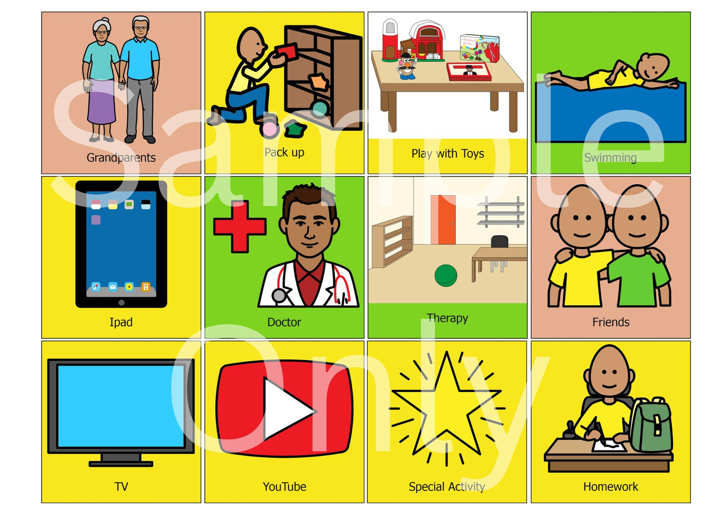 A4 First and Then Bundle with Velcro