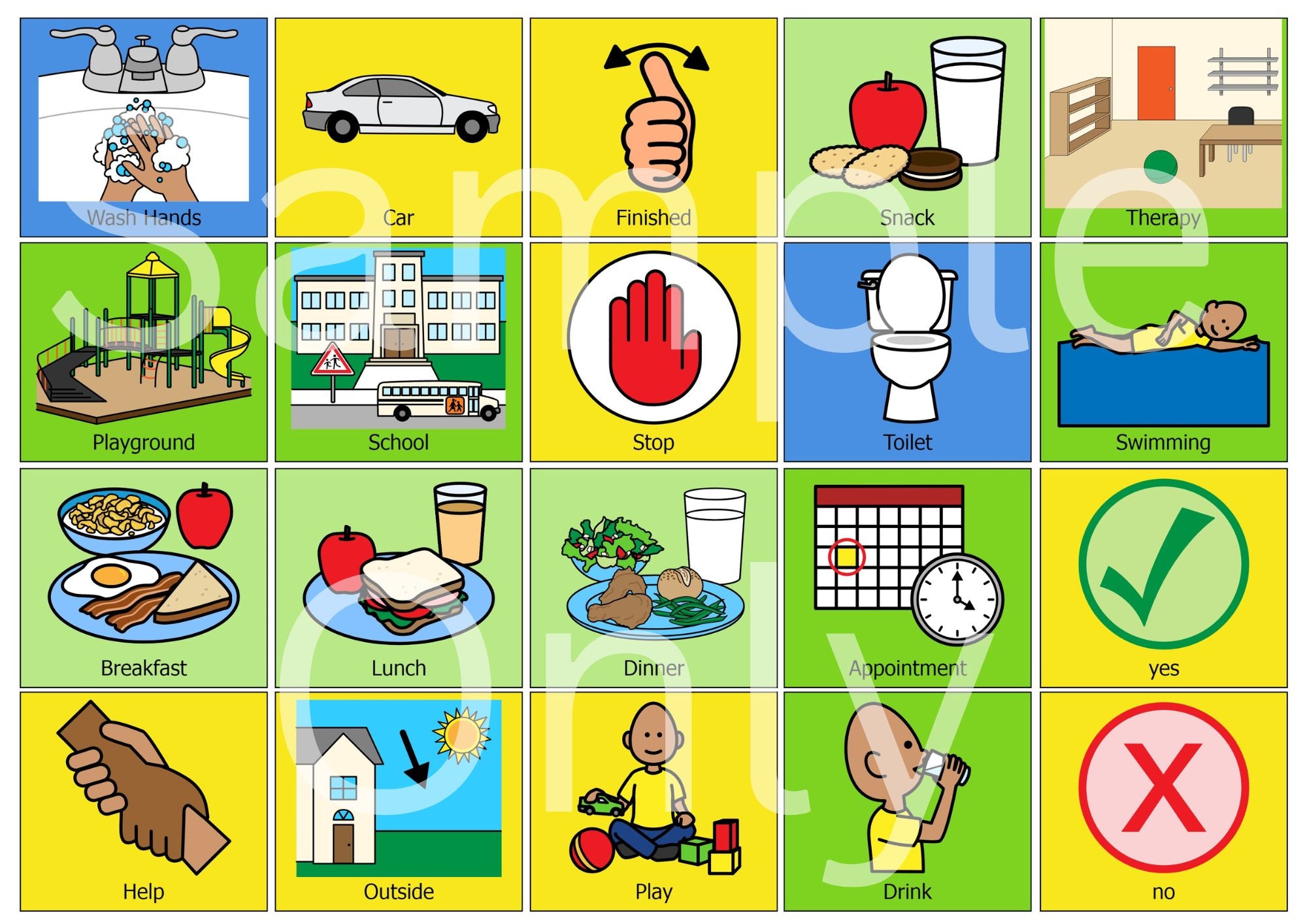 Communication Board – T&T Visual Supports