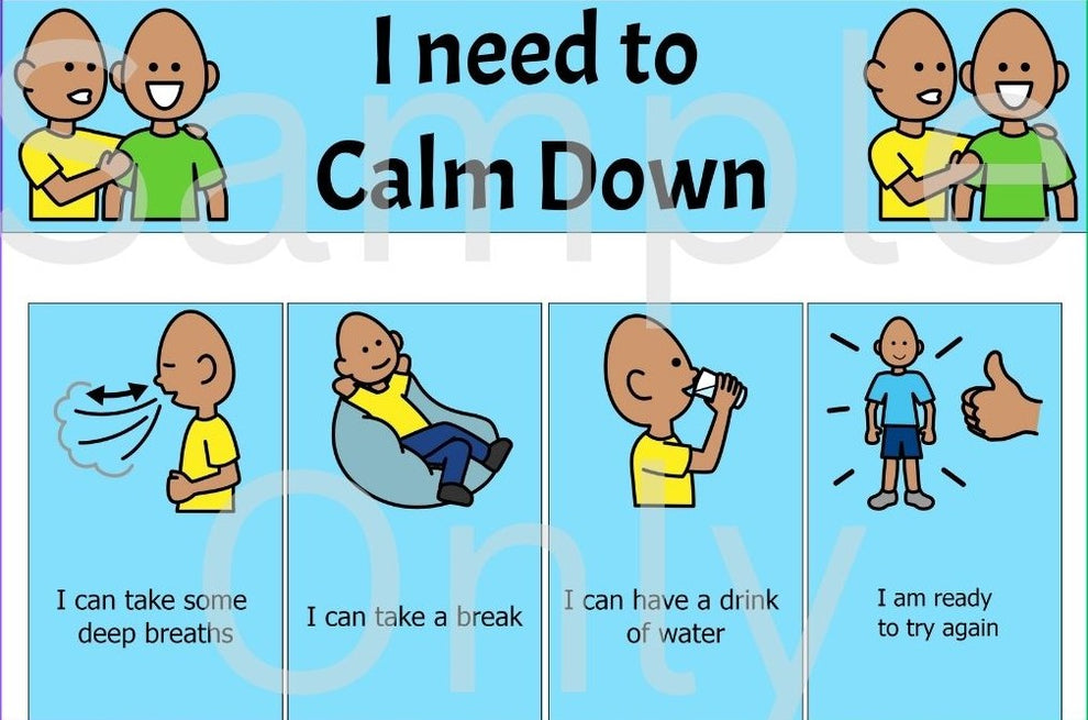 I need to calm down – T&T Visual Supports
