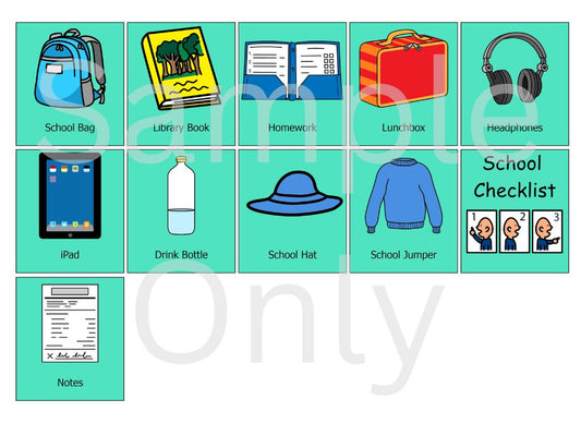 School Checklist Keyring