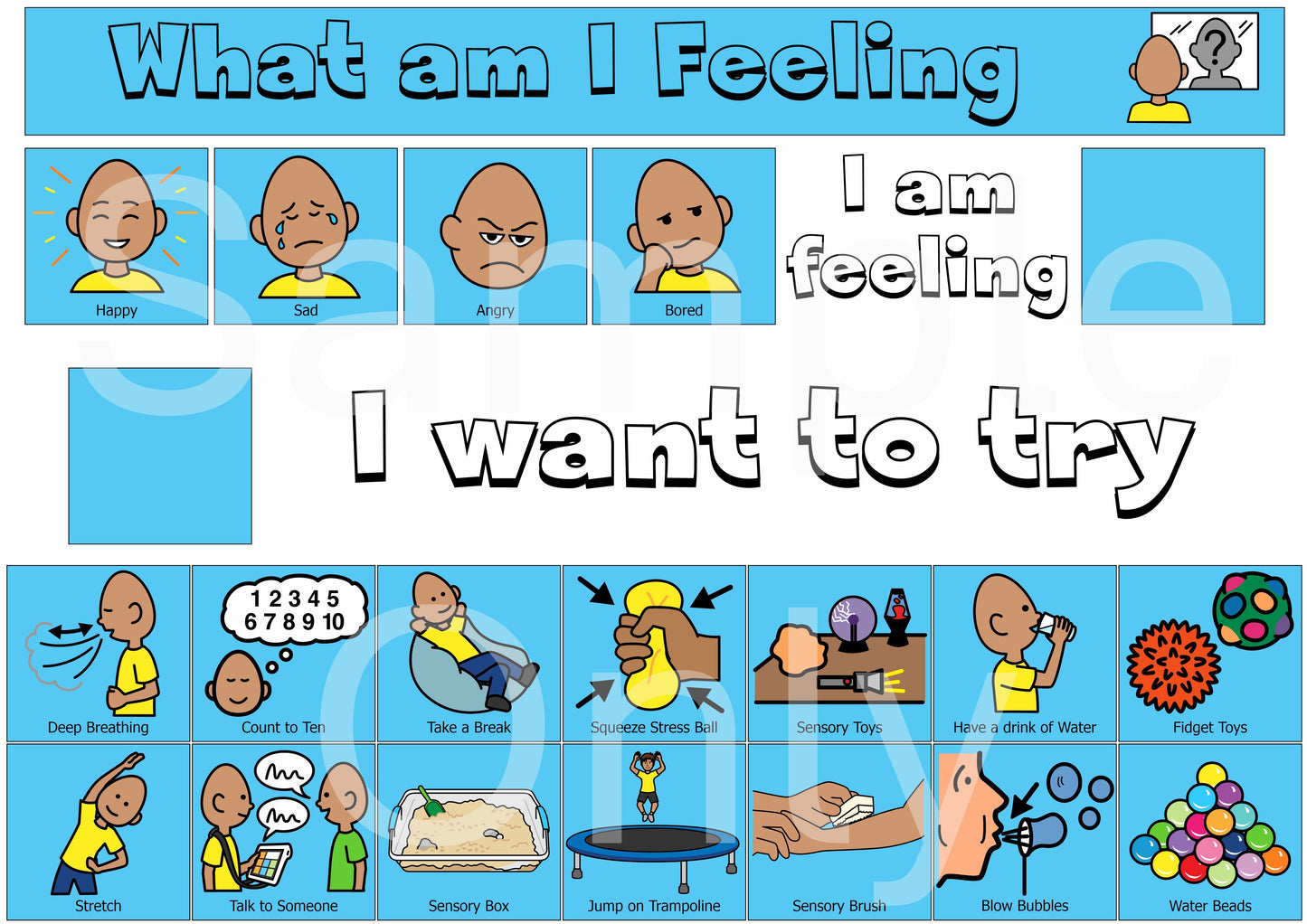 Emotional Regulation & Calm Down Bundle - Laminated