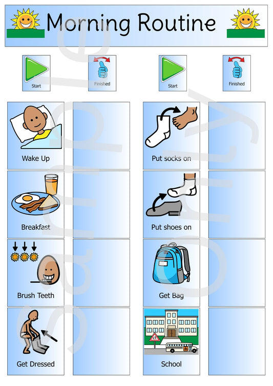 Apple Daily Routine Routines – Page 2 – T&T Visual Supports