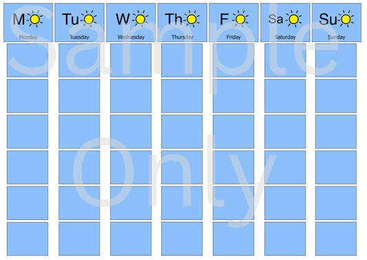 A3 Weekly Planner with 42 Pictures of your choice