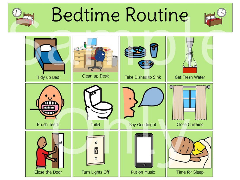 Bedtime Routine – T&T Visual Supports