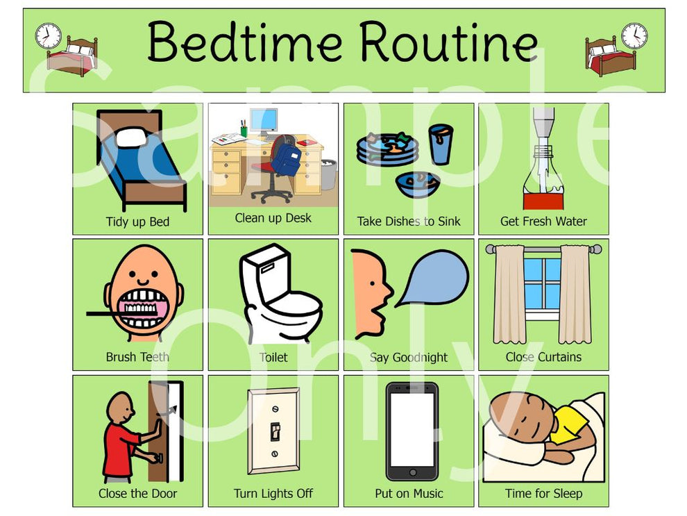 Bedtime Routine – T&T Visual Supports