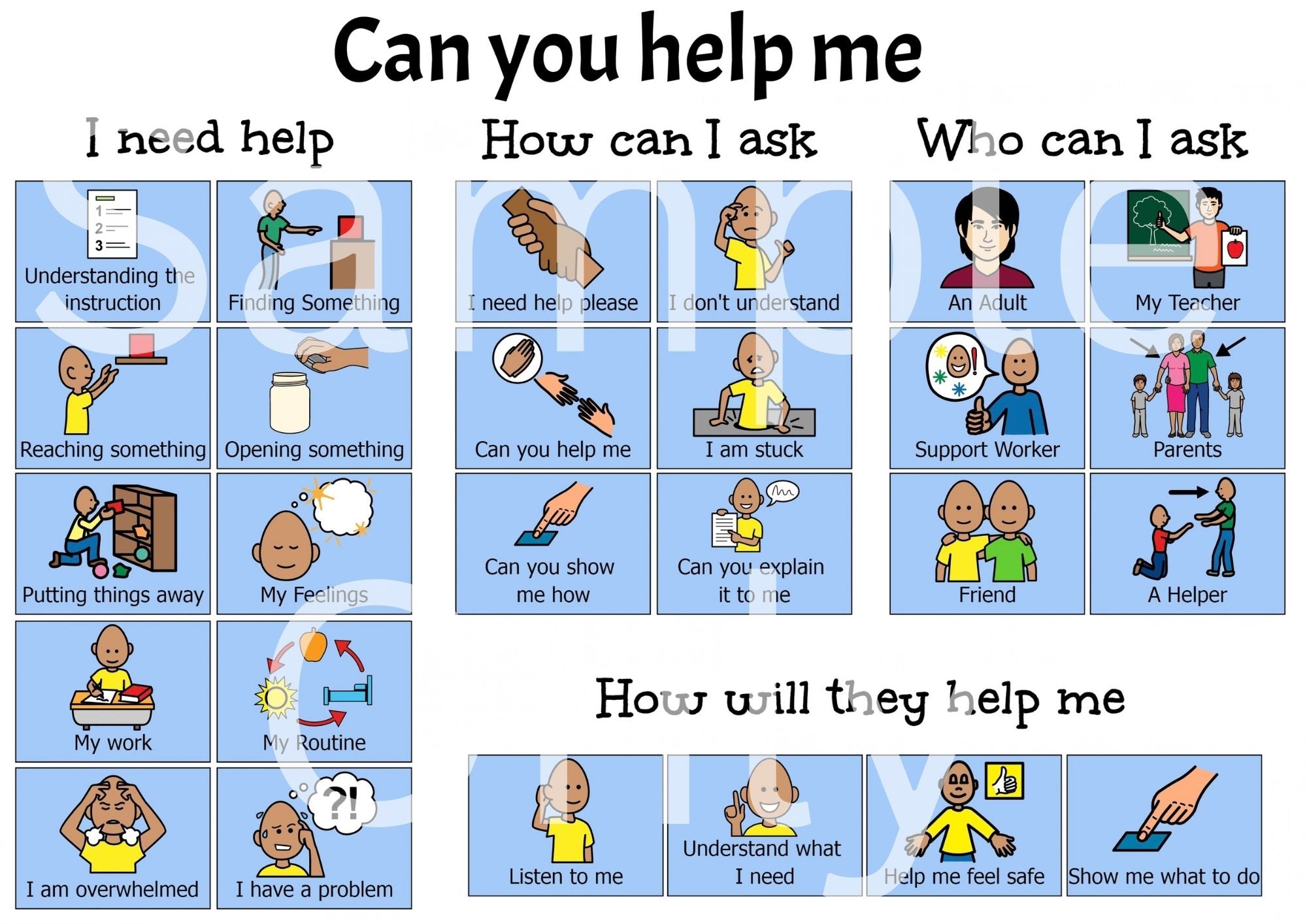 Can you help me? – T&T Visual Supports