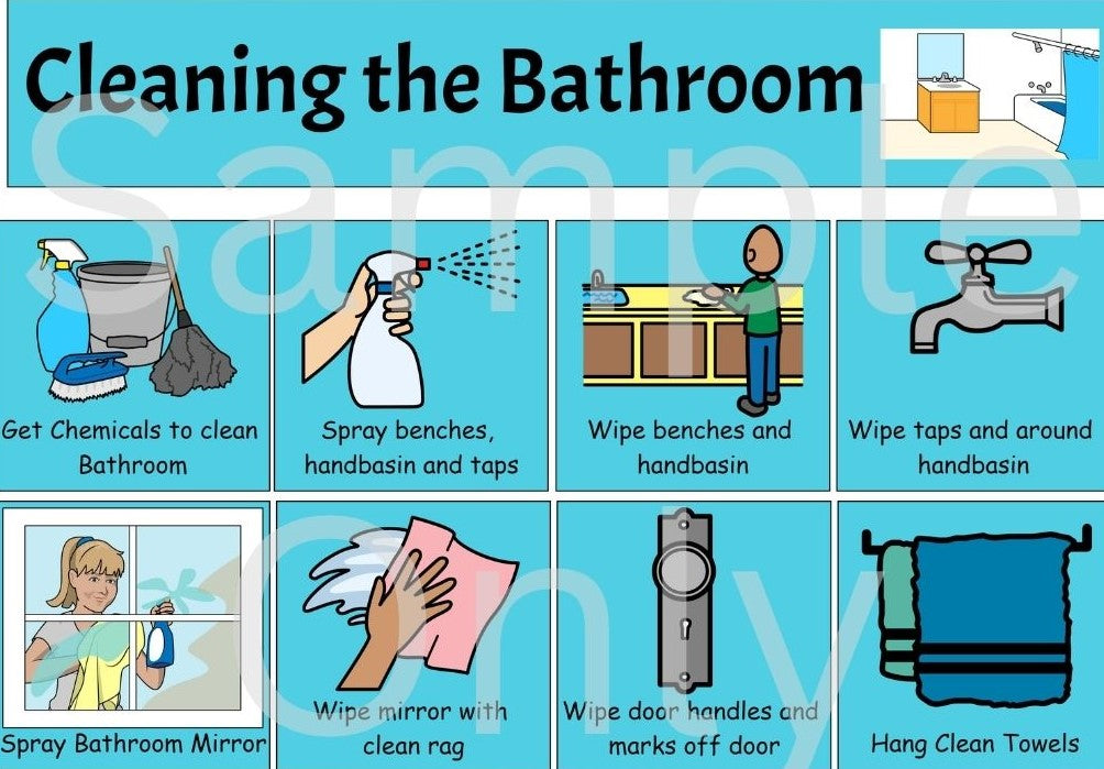 Home Cleaning Skills Bundle - Laminated