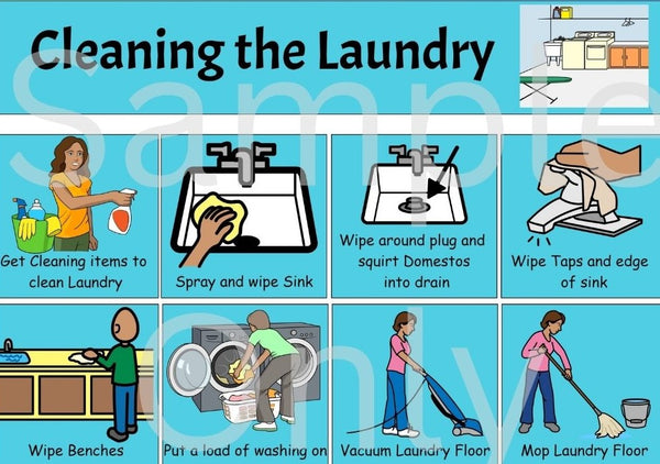 Cleaning the Laundry – T&T Visual Supports
