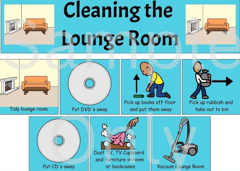 Home Cleaning Skills Bundle - Laminated