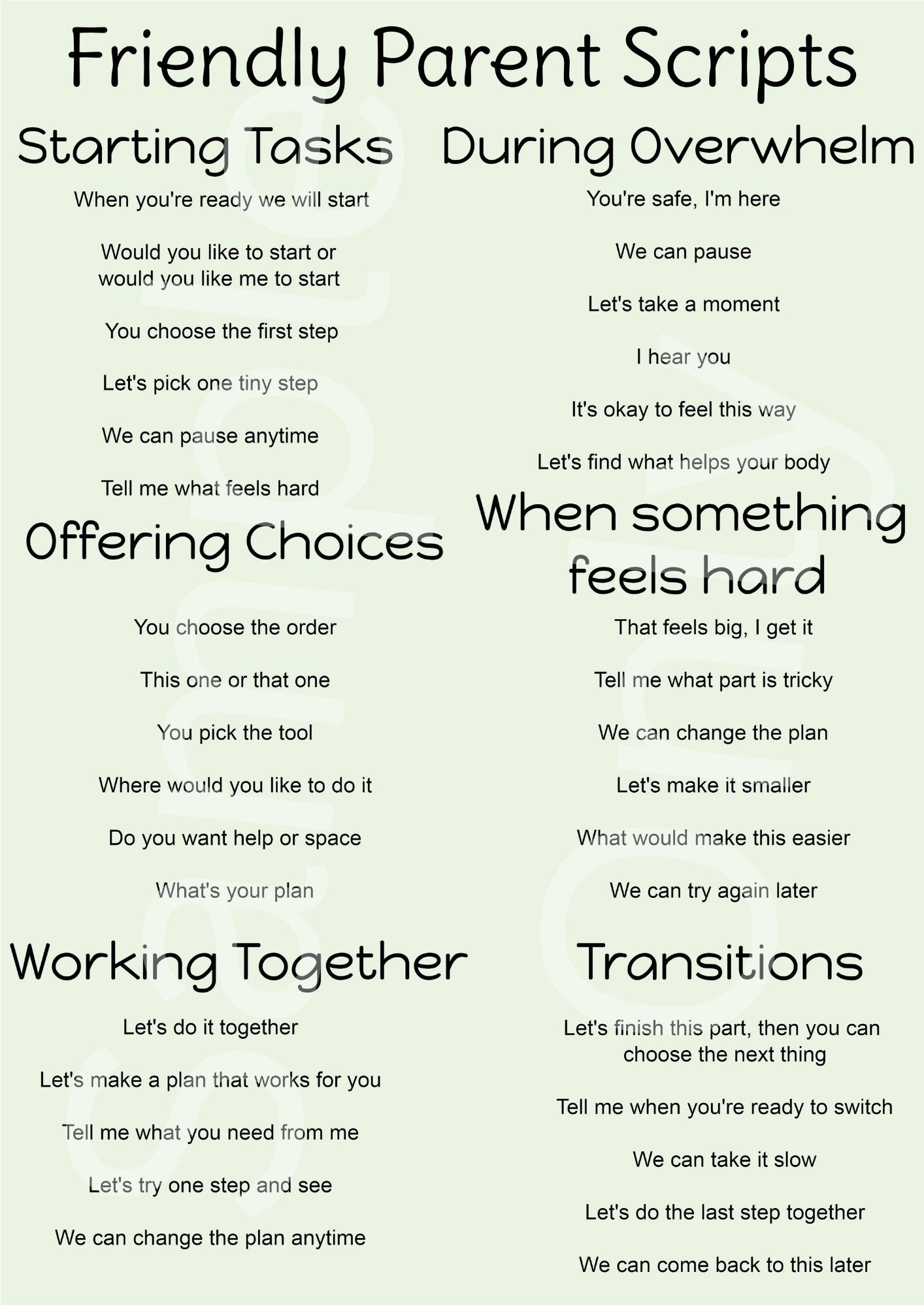 A3 Friendly Parent Scripts