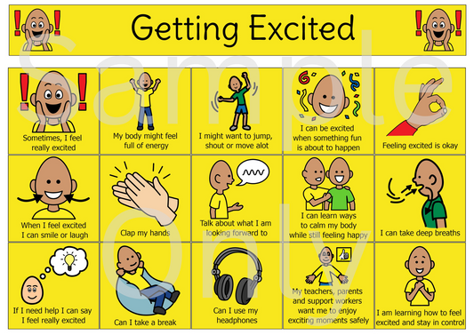 Getting Excited Social Story