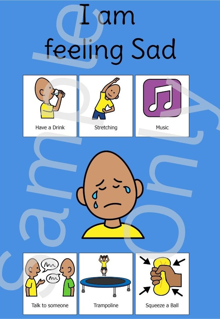 Visual Communication Sad I am feeling Sad – T&T Visual Supports