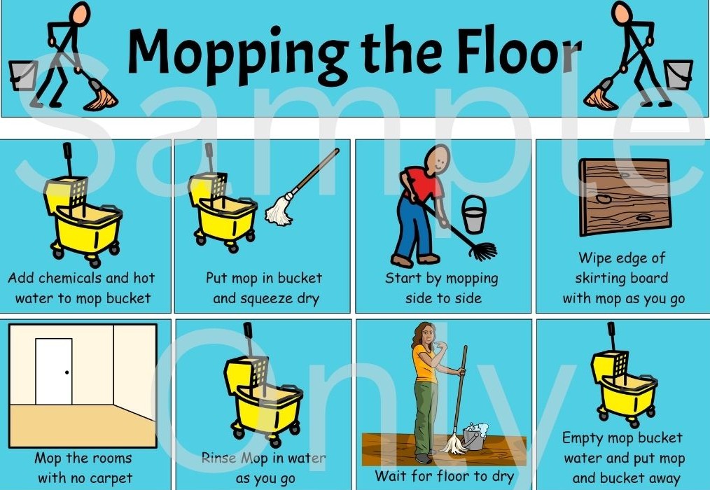 Home Cleaning Skills Bundle - Laminated