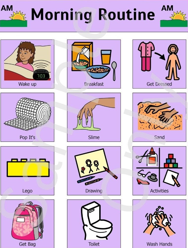 Morning Routine – T&T Visual Supports