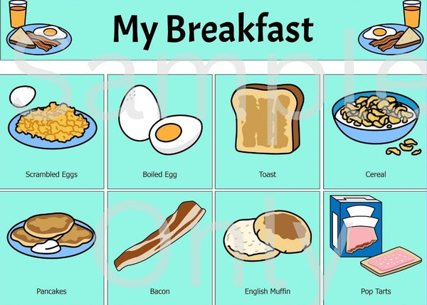 My Breakfast – T&T Visual Supports