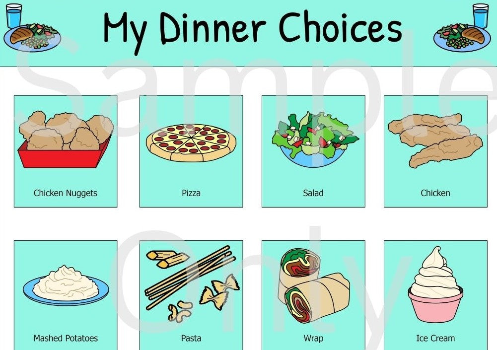 Meal & Food Choice Bundle - Laminated
