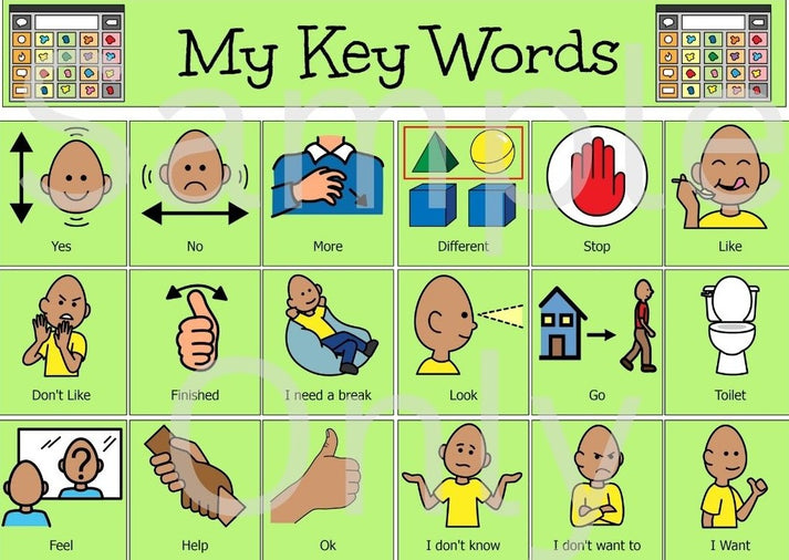 My Key Words – T&T Visual Supports