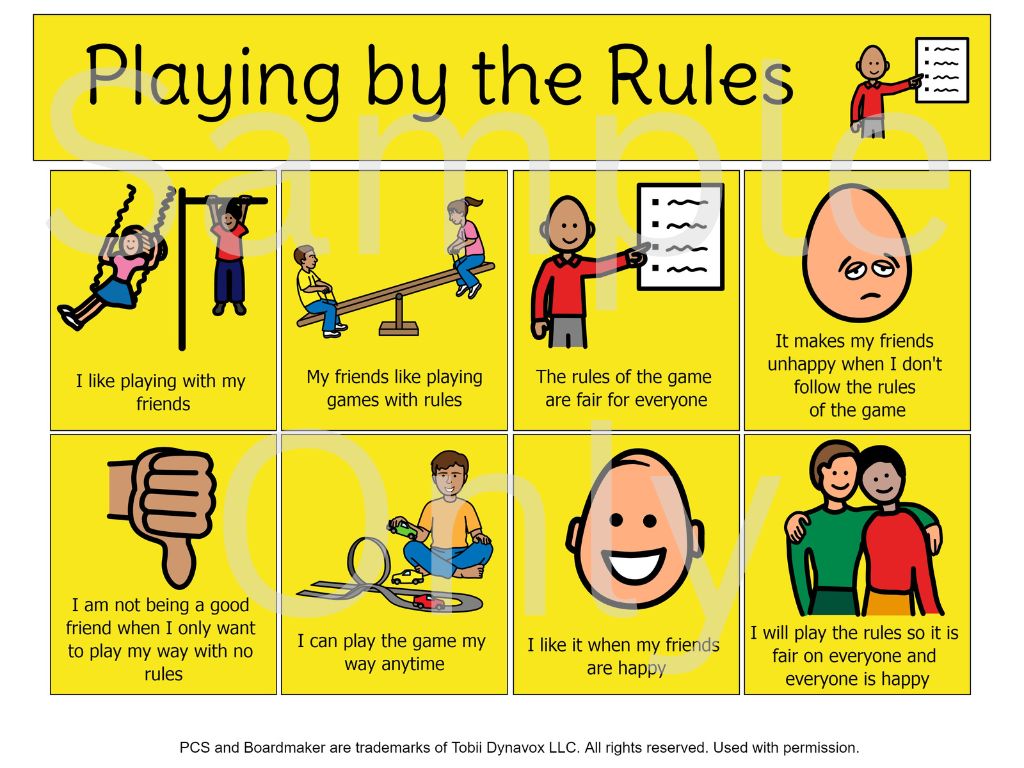 Keep Playing Visual Playing by the Rules – T&T Visual Supports