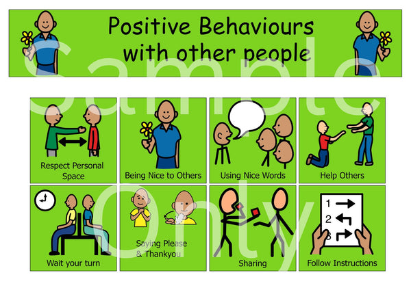 Positive Behaviour with Others – T&T Visual Supports