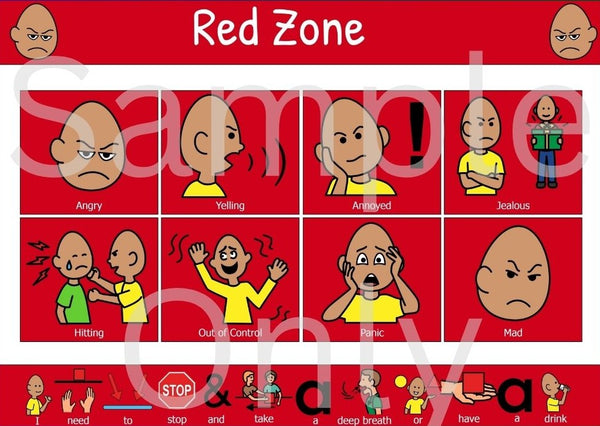Red Zone – T&T Visual Supports