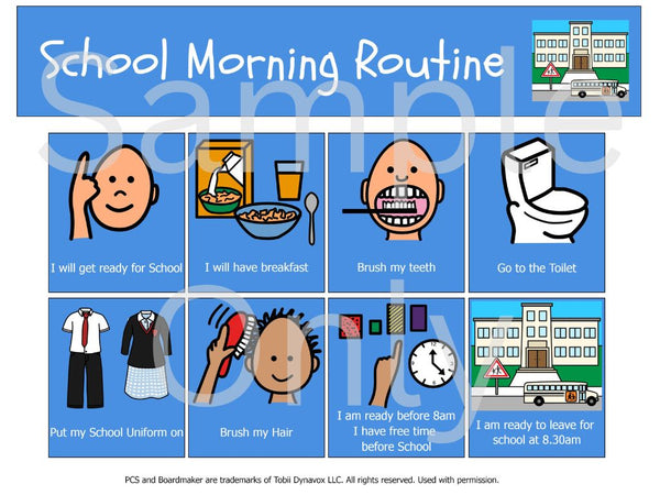School Morning Routine – T&T Visual Supports