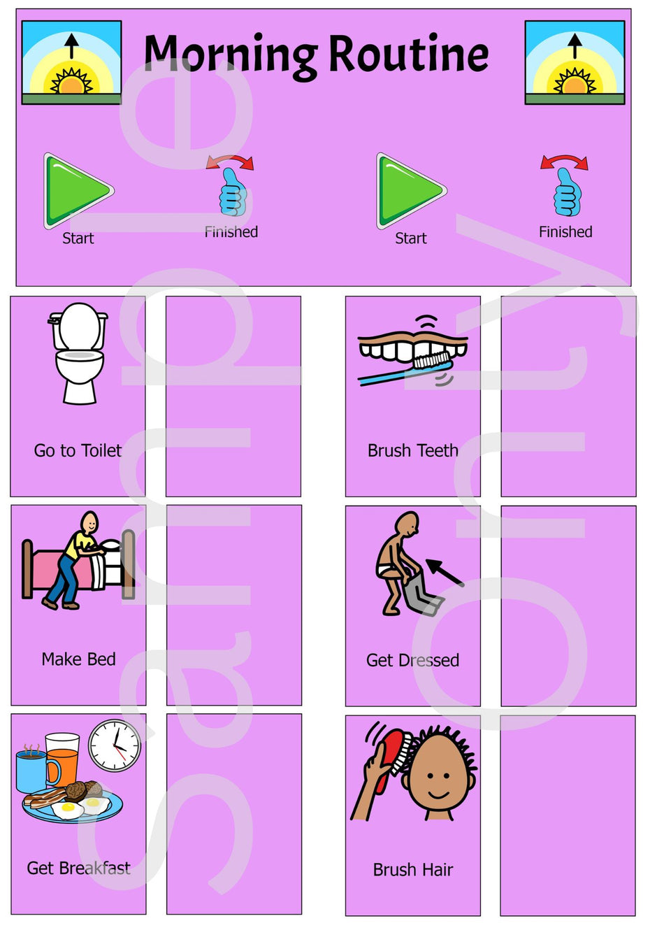 Routines – T&T Visual Supports