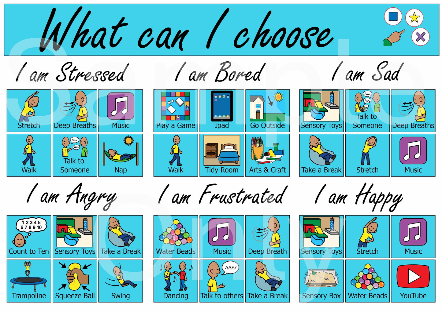 Emotional Regulation & Calm Down Bundle - Laminated