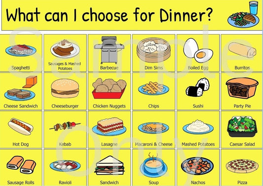 What can I choose for Dinner